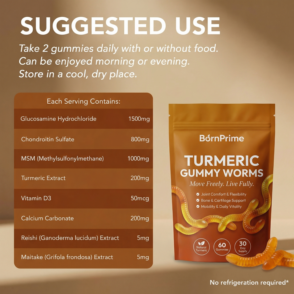 BORNPRIME Turmeric Gummies