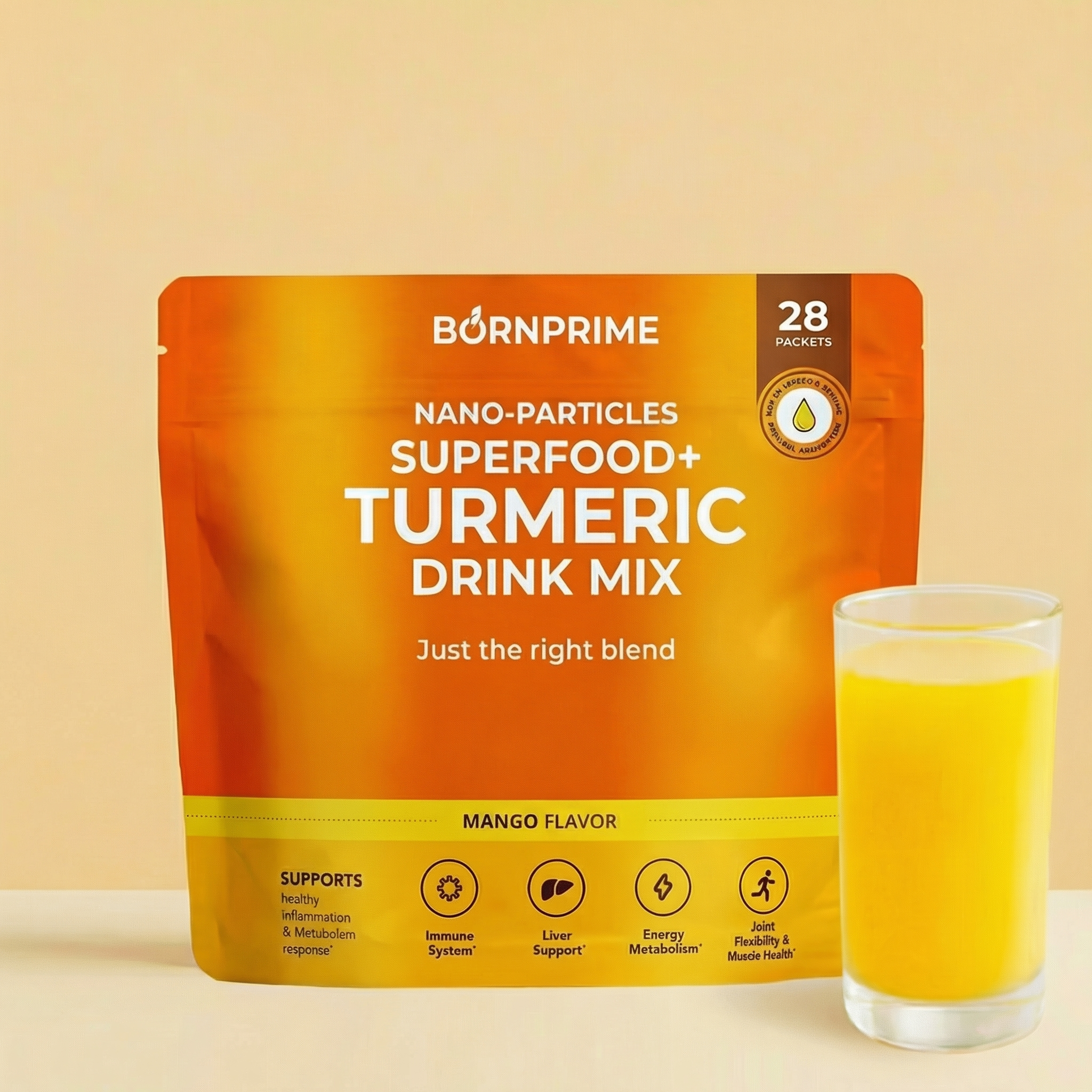 BORNPRIME Nano Turmeric Drink Mix