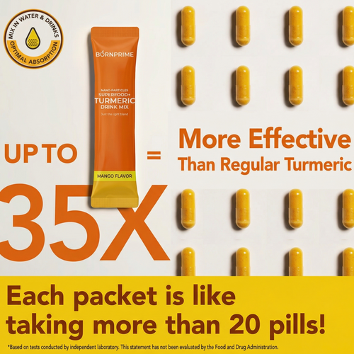 BORNPRIME Nano Turmeric Drink Mix