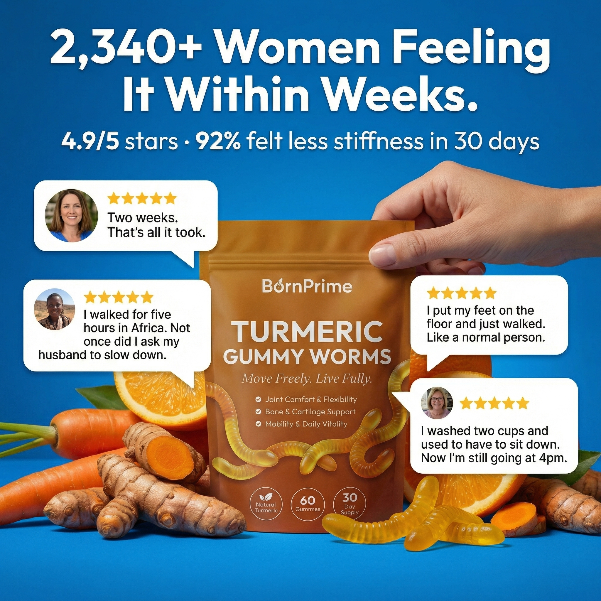 BORNPRIME Turmeric Gummies